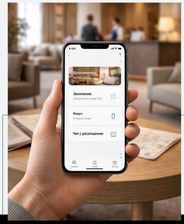 Мобильное приложение для гостей отеля в Муре, управление сервисом